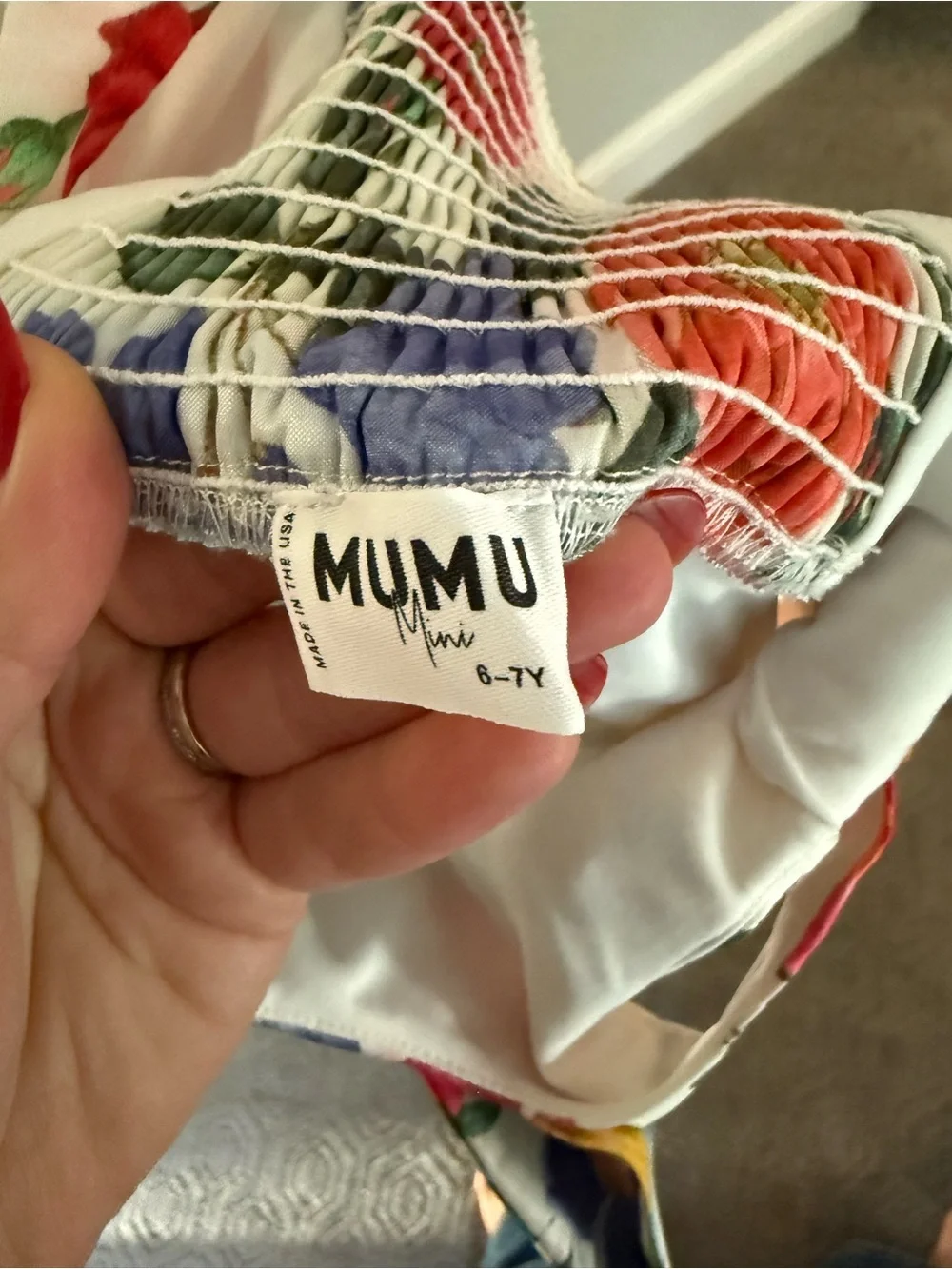 Show me your mumu Bow Mini Dress ~ Charm Peony White Taffeta